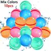 4-50Pack Reusable Water Balls, Self-Seal Fast Inflating Silicone Water Balls, Summer Pool Beach Outdoor Activity Water Toys