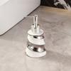 Small Ceramic Luxury Lotion Bottle Refillable 200ml Countertop Sink Soap Dispenser Waterproof Reusable Sub Bottle