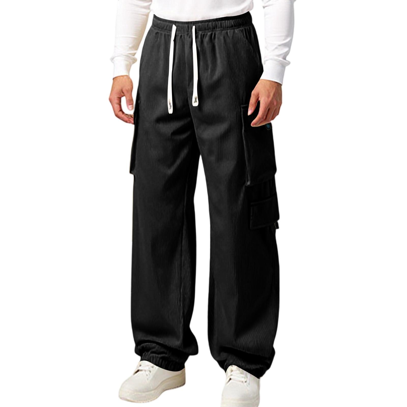 

Men s Fashion Leisure Middle Waist Long Style Casual Pants XXL