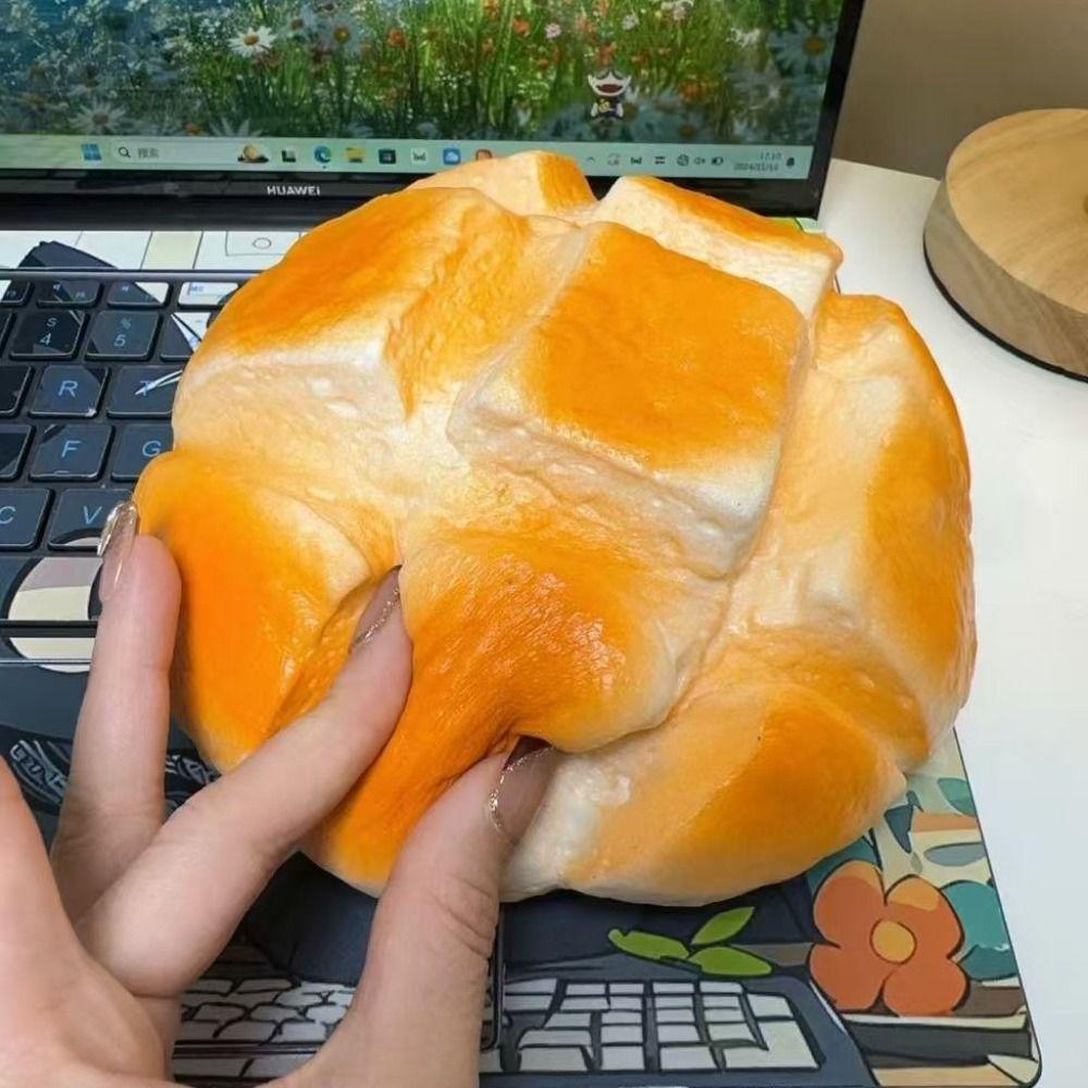 Prank Decoration Sensory Fidget Bread Simulated Pineapple Bun Squishy Bread Squishy Toy  Funny ASMR