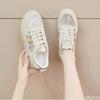 Summer Little White Shoes New Female Students Height Increasing Hollow Mesh Casual Simple Comfortable Women's Shoes