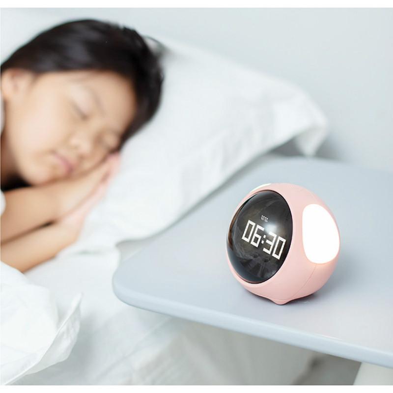 Despertador de Expressão Criativa Desenho Animado Relógio Despertador Digital de Cabeceira Infantil Relógio Multifuncional com Luz Noturna LED para Quarto