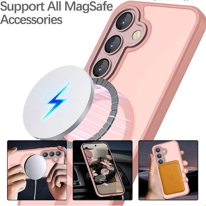 Coque de protection - BOOLING - Samsung Galaxy A56 5G - Rose - Antichoc - 2 Verres Trempés