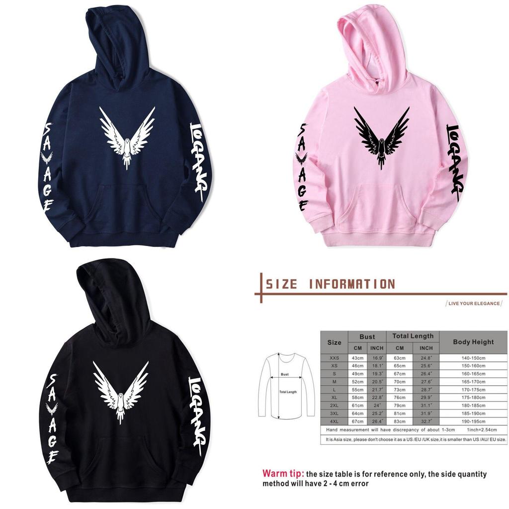 Maverick Logan Paul Herren- und Damen-Kapuzenpullover mit Vogelprint und bequemer Passform