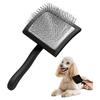 Large Medium Dog Grooming Brush Steel Pin Slicker Comb Pet Hair Removal Tool for Shedding and Matting Control with Comfortable Handle