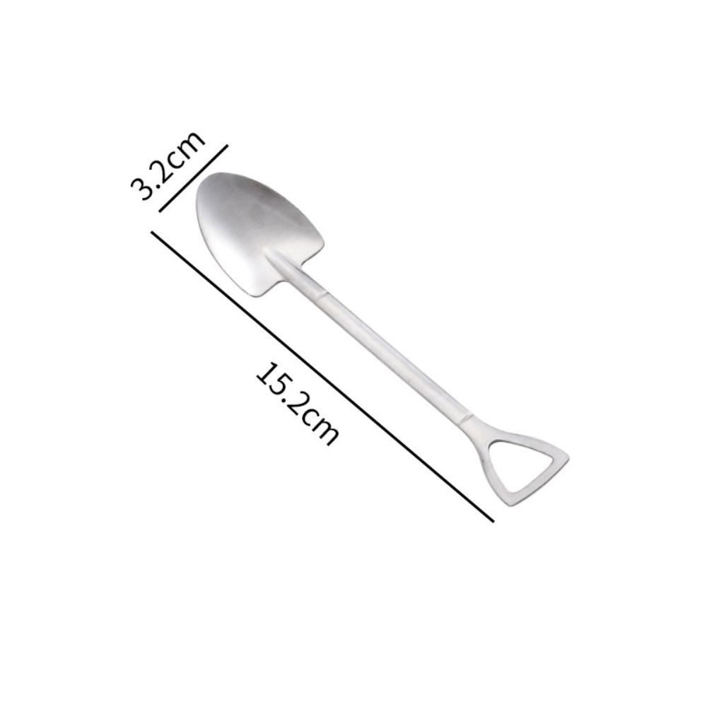

Ложка-лопатка Ложка для десерта Ложка-лопатка с треугольным крючком Ложка для арбуза Десерт silver-pointed shovel