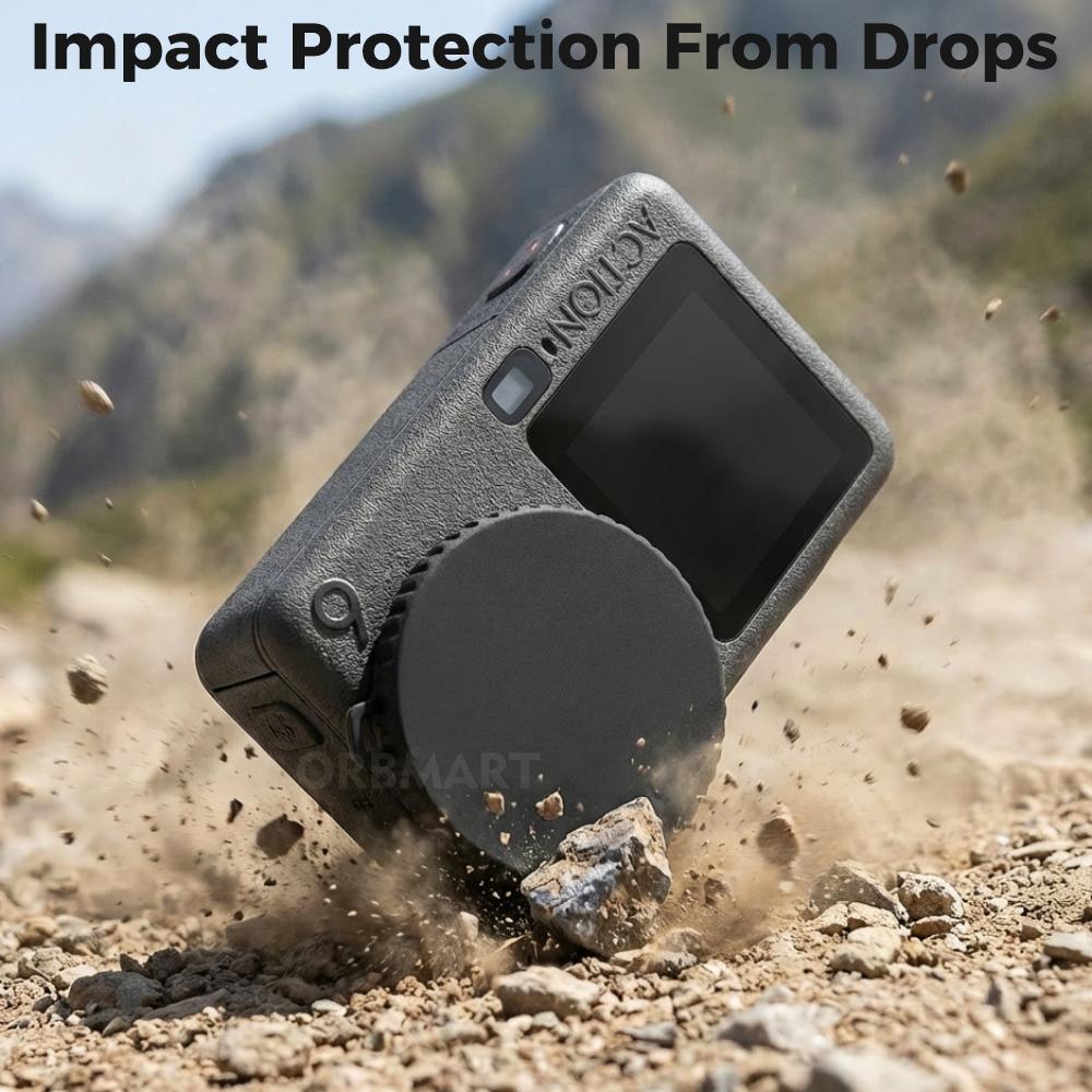 Silicone Lens Cap for DJI Osmo Action 6 - Anti-Scratch Protective Cover, Soft Dustproof Camera Lens Protector Accessories