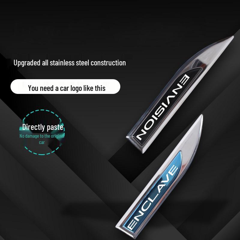 Universell Buick Sidomarkeringsblad Utseende 3D Självhäftande Dekorativ Klistermärke