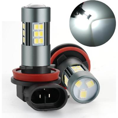 H11 LED Fog Bulbs, Super Bright H8 H16 LED Fog Lights 6500K Cool White, Plug And Play, Replacement Lights For Cars Trucks SUV, Pack Of 2