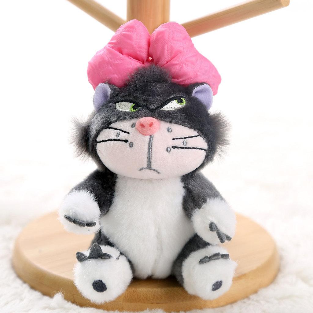 Plush Cat Keychain With Pink Butterfly Bow For Girls Gift And Accessories