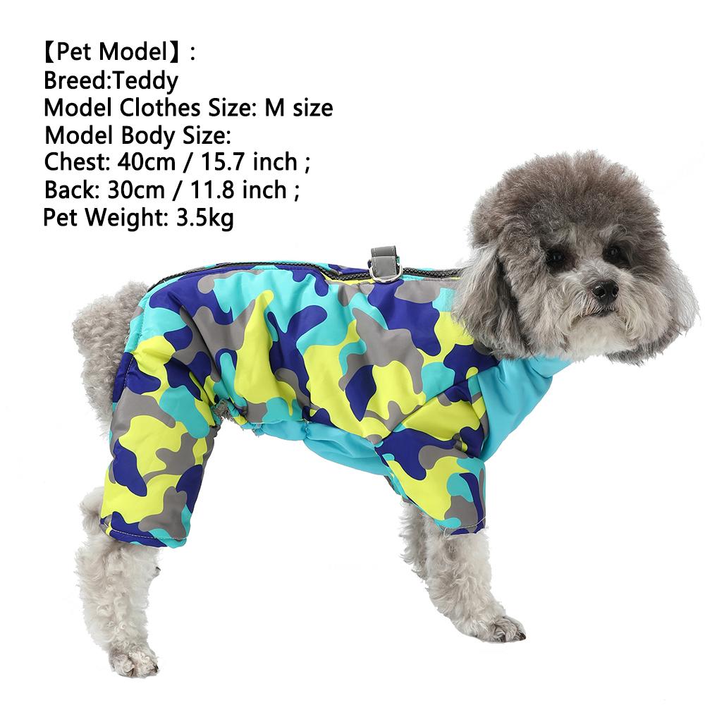 Winter Dog Jumpsuits For Small Medium Dogs Windproof Waterproof Fleece Warm With D-ring Puppy Clothes Pet Elasticity Coat Jacket