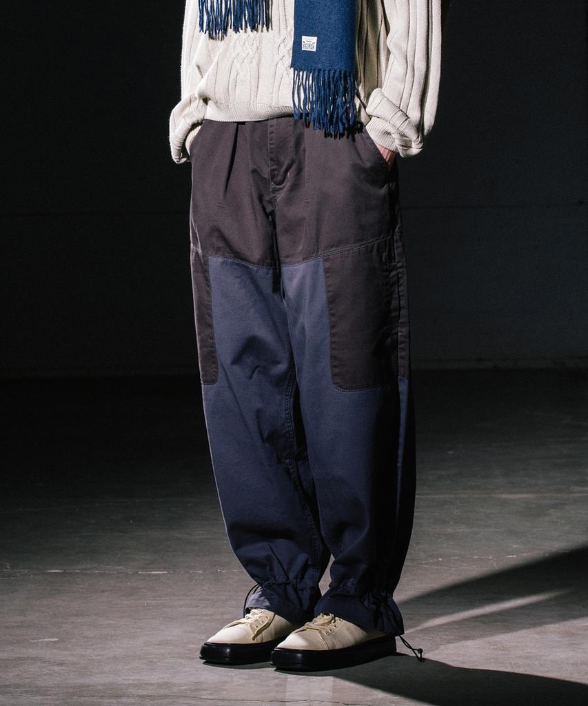BIG UNION Wide Tail Pocket Pants / Navy