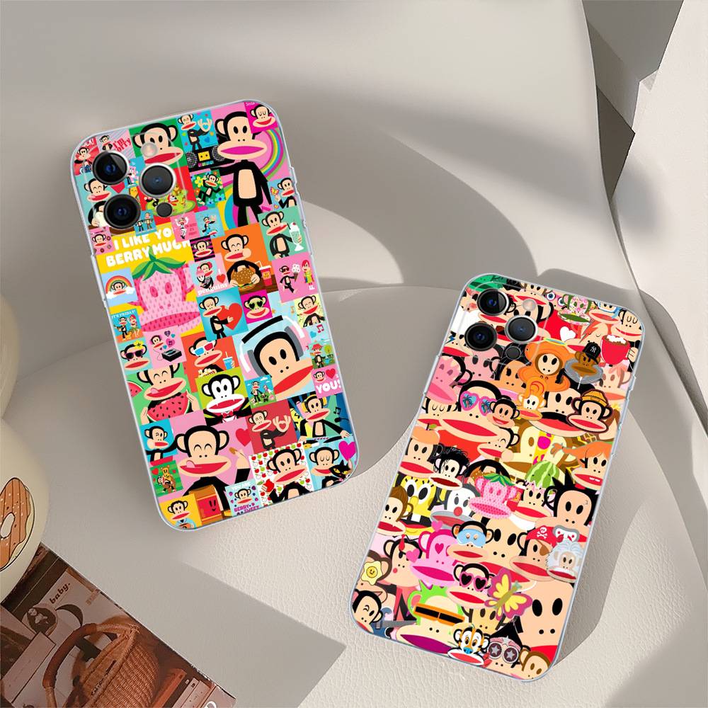 Famous Luxurious P-paul F-frank Transparent Soft Phone Case For IPhone 15 12 14 16 17 13 Plus 11 Pro Max 13 Pro