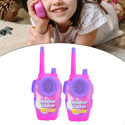 2 peças crianças walkie talkies mini brinquedo de comunicação meninas meninos infantil