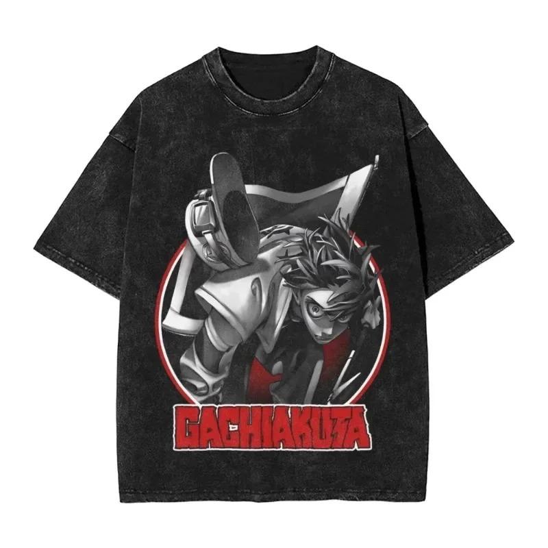 Duoxingbao Anime DANDADAN washed retro tshirt pure cotton breathable Highnd Luxury hot product Oversized high quality Unisex M