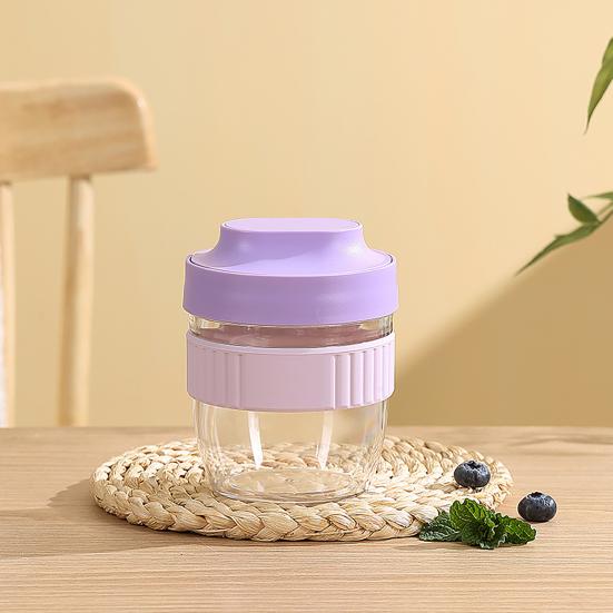 Yousheng Breakfast Cup Portable Oatmeal Salad Yogurt Cup with Lid & Spoon BPA-Free Food Storage Container for Office School