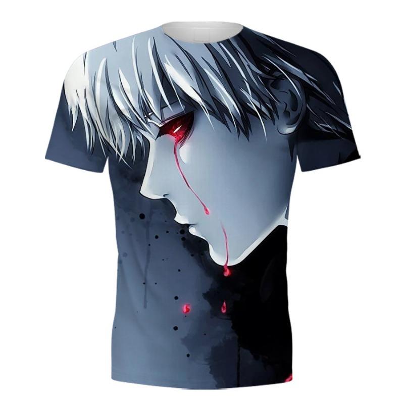 3D Printed Short Sleeved T-shirt Ghoul Men's Women's Summer Casual T-shirt Short Sleeved Shirt