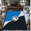 Tappeto Morbido per Pavimento Antiscivolo con Motivo Calcio Atalanta FC Tappeto per Interni Tappetino Decorazione Sportiva per Camera da Letto
