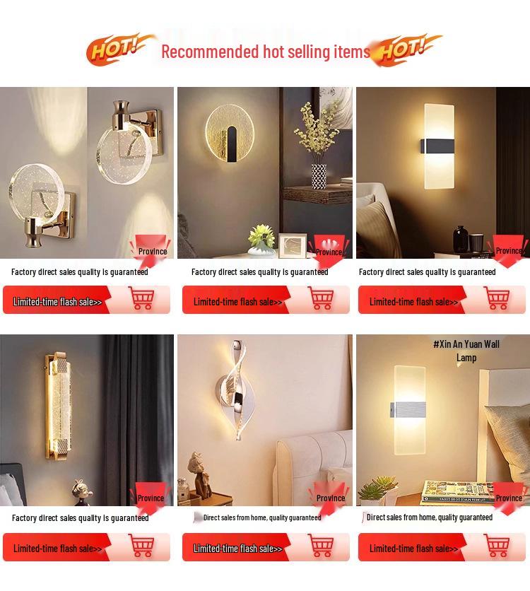 Acrylic Wall Lamp: Modern Creative Design for Bedroom, Hallway, Staircase, and Decorative Use