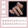 French Bow Press-On Student Nails: Handmade Short, Gentle Daily Wear