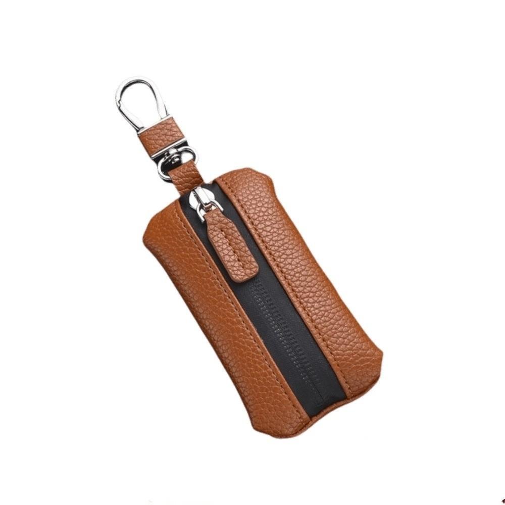 Luxury Car Key Bag Large Capacity Keychain Holder Universal Leather Key Case  Unisex