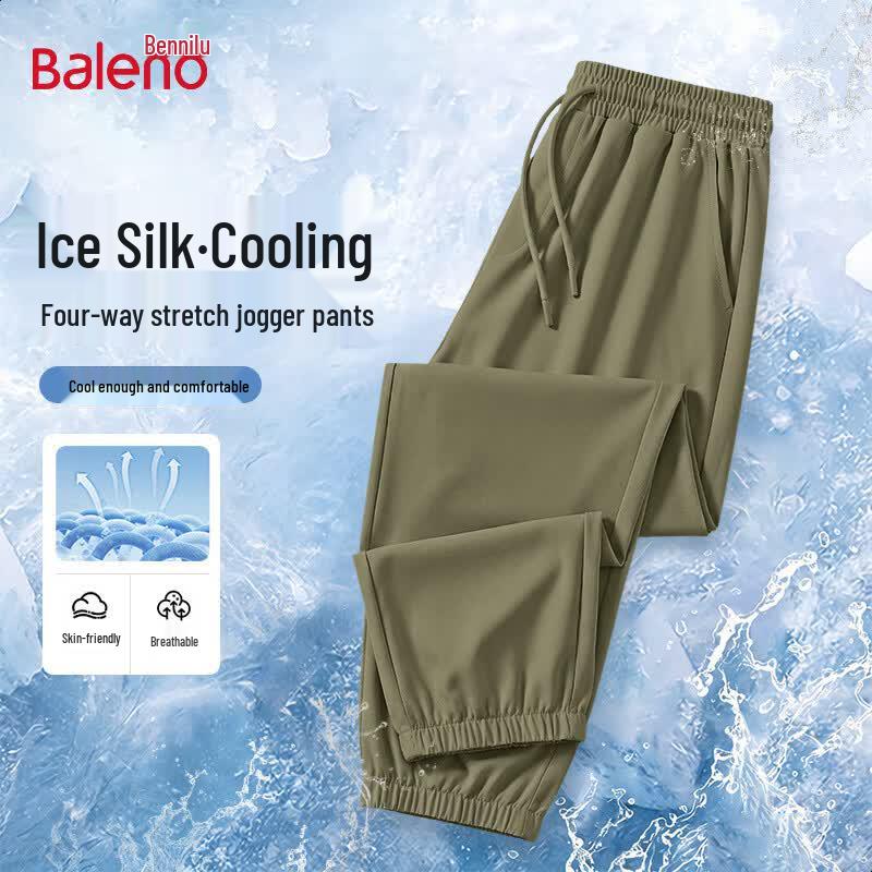 Baleno Men's Ice Silk Jogger Pants