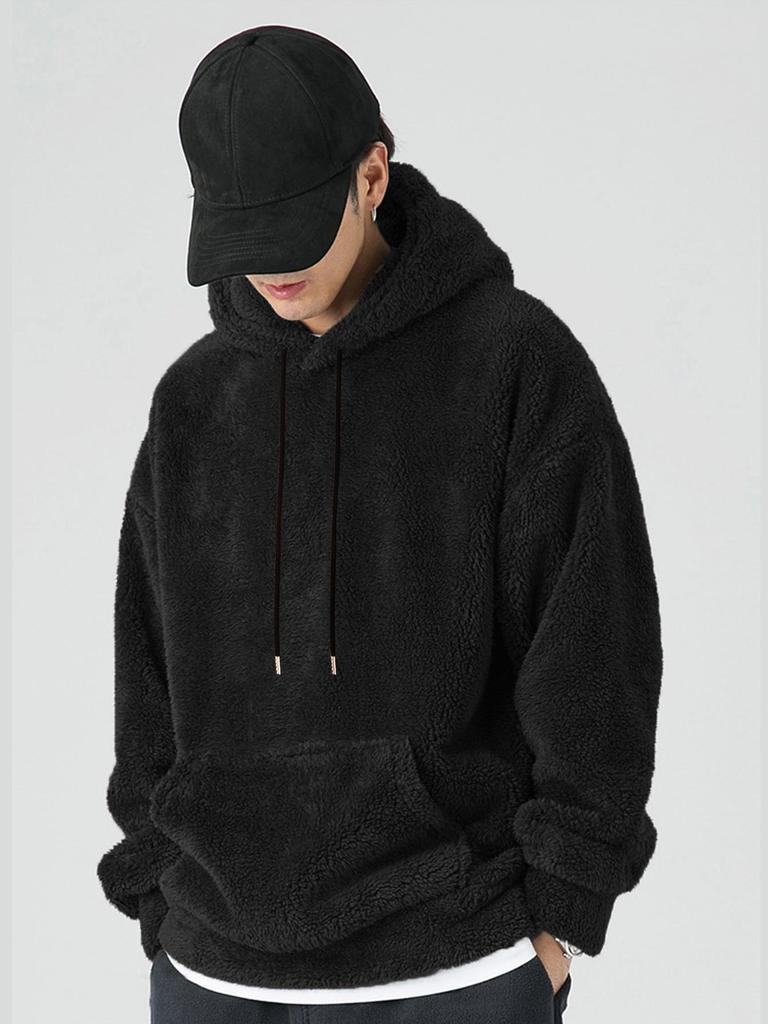 Men's Autumn/Winter Rabbit Ear Hooded Casual Sweatshirt Jacket