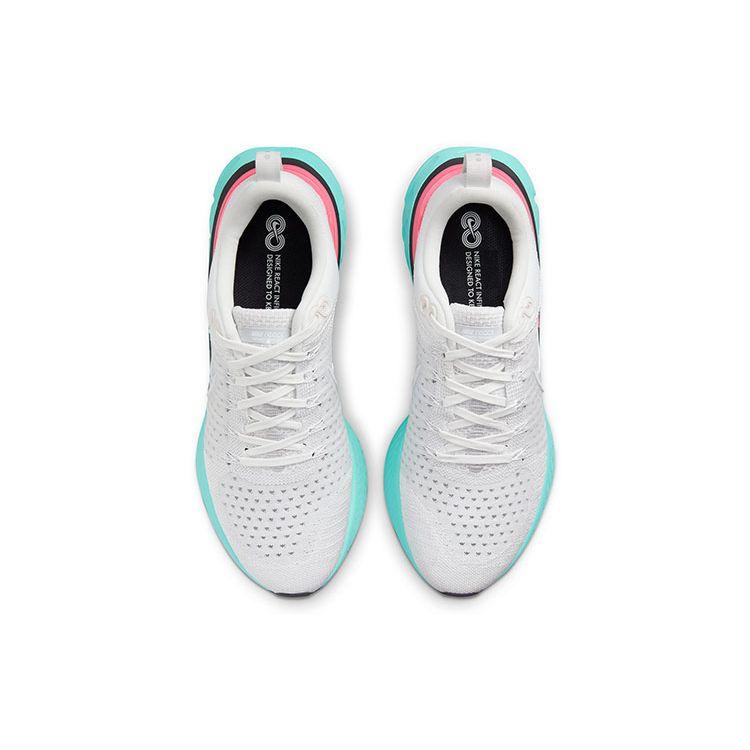 Nike React Infinity Run Flyknit 2 South Beach Men Sneakers White Platinum-Tint Grey-Fog CT2357-005