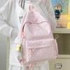Schoolbag College Student Schoolbag Junior High School Girls 1011 New High-value Polka Dot Backpack Cute Girl Heart Japanese Backpack