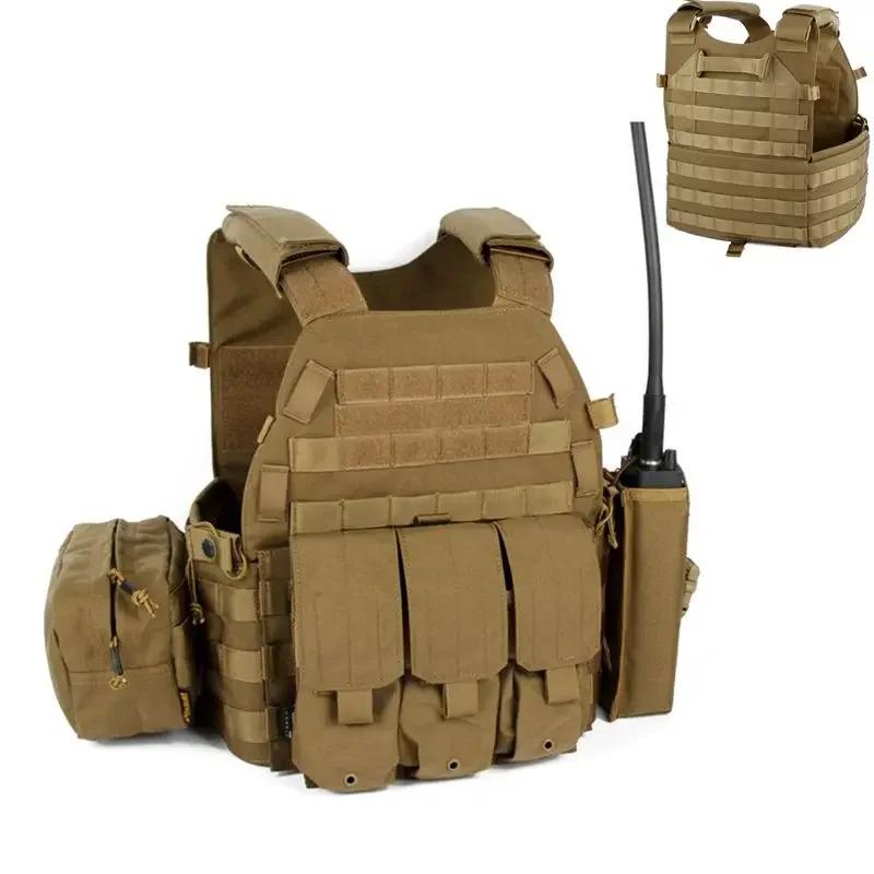6094 hunting Tactical Vest Body Armor Combat Army CS Gear Security Plate Carrier Airsoft Accessories Wargame Pouch Molle Vest