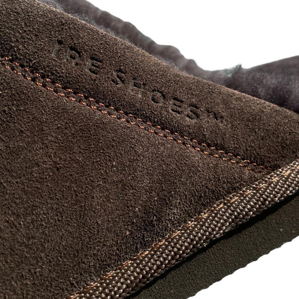 Men' Leather Ire Shoes Slippers, Warm Sheepskin Wool 44