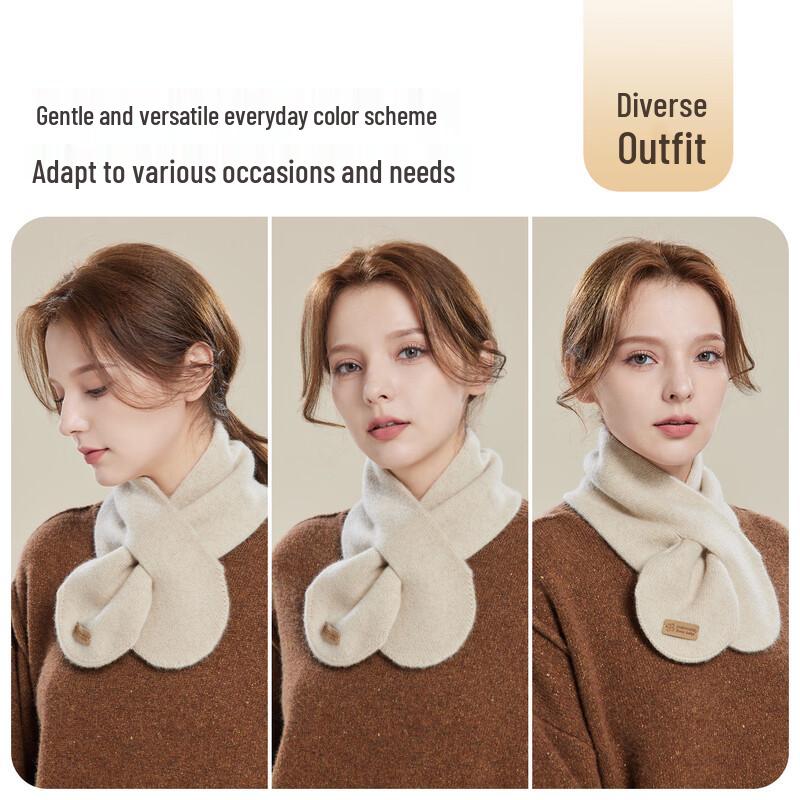 JIUMU Women's 100% Cashmere Small Scarf