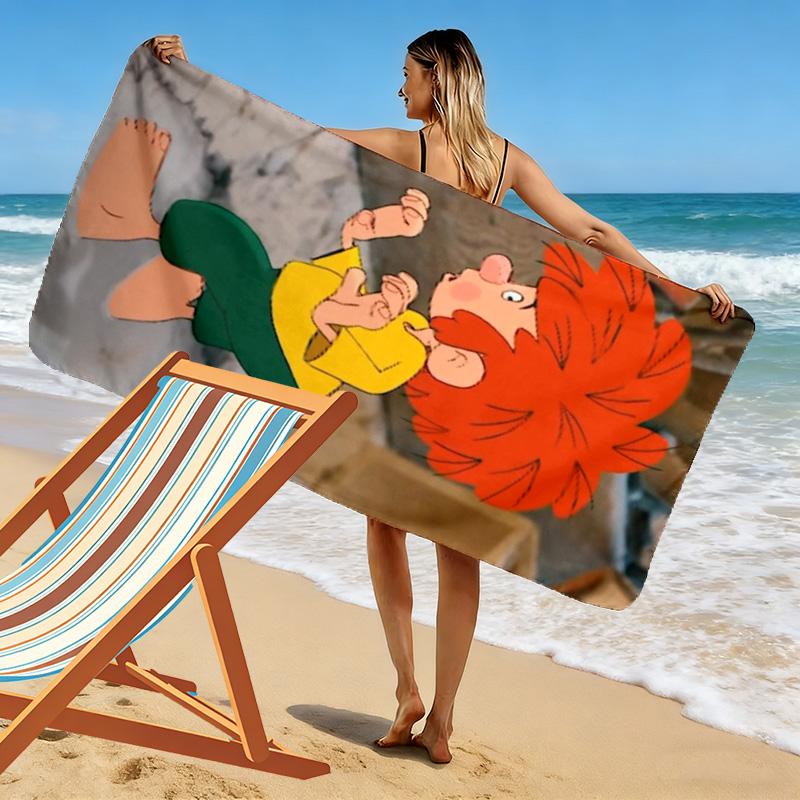 Asciugamano da Spiaggia Meister Eder Und Sein Pumuckl, Asciugamano Grande Morbido ad Asciugatura Rapida per Spiaggia Campeggio Nuoto