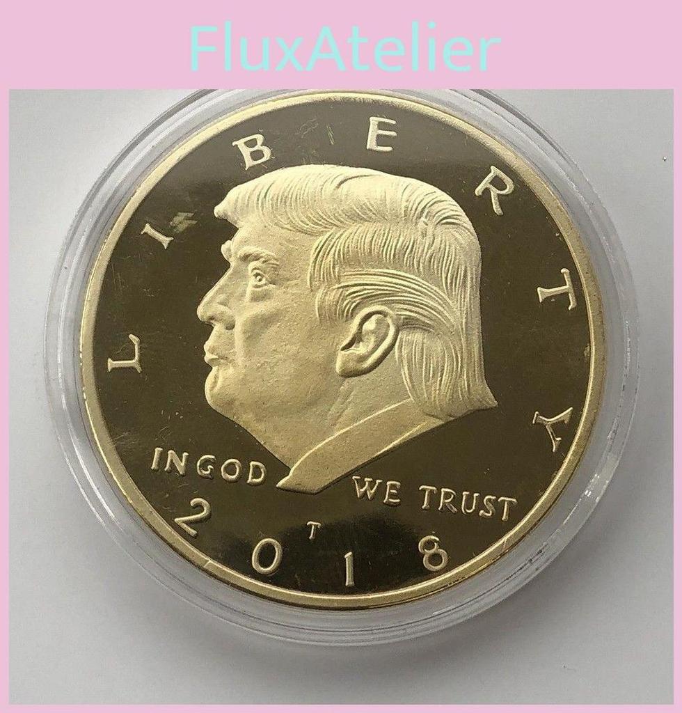 Timeless Design 2018 Us President Donald Trump Inaugural Gold Eagle Commemorative Novelty Coin For Gift Giving