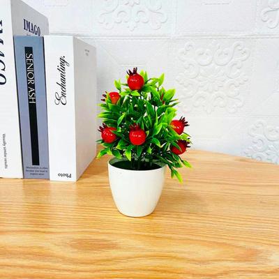 Artificial Potted Watermelon Leaf Plant Faux Decorative Leaf For Living Room Highly Realistic Foliage For Home Furnishings Money Plant