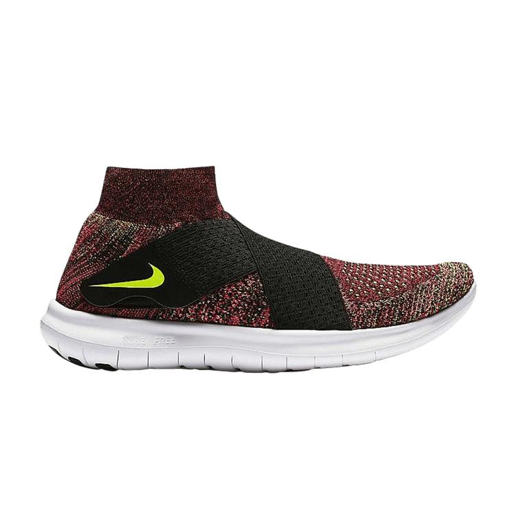 Nike Free Run Motion Flyknit 2017 Women Sneakers Pink Black Volt-Racer-Pink-White 880846-004