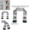 Long Rectangle Palestinian Flag Scarf 14*130cm Soft Polyester Material
