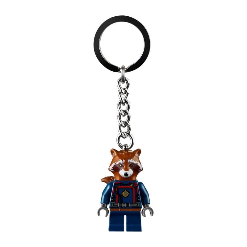 

LEGO marvel superhero rocket raccoon mini figure key ring 854296, brown, S