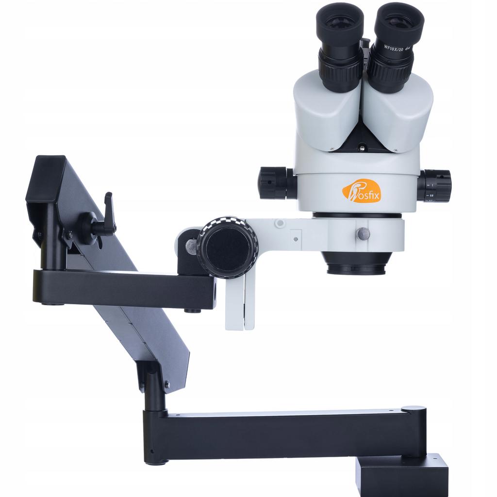 Rosfix Mikroskop Stereoskopowy Trinokularowy Neptune Pro Z Kamerą PEGASUS Pro 12MP – Wysięgnik | Zoom 7x-45x | Ergonomiczna Konstrukcja