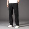 Man Casual Cargo Pants Zipper Pockets Big and Tall Sports Outdoor Outfits Khaki Grey Men's Trousers