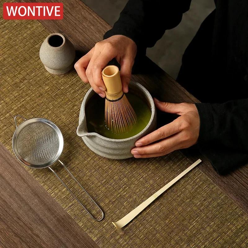 1-5 Japanese Matcha Whisk Stand Tea Ceremony Matcha Bowl Bamboo Whisk Grinder Brushes Tea Tools Holder Tea Accessories Teaware