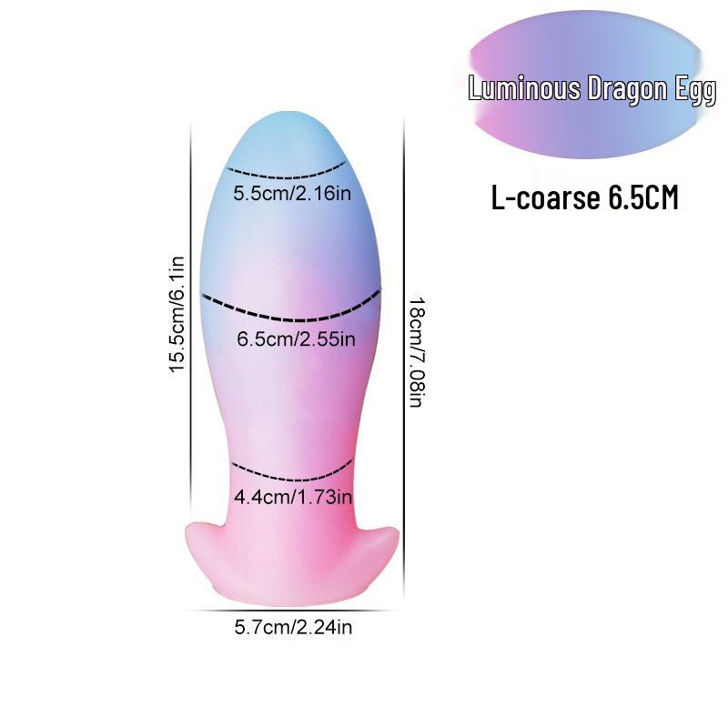 Liquid Silicone Dragon Egg Vaginal & Anal Plug - Portable and Popular