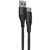 USB-C Fast Charging Cable 3A for Google Pixel - BOOLING - Reinforced Braided Nylon 1M Black