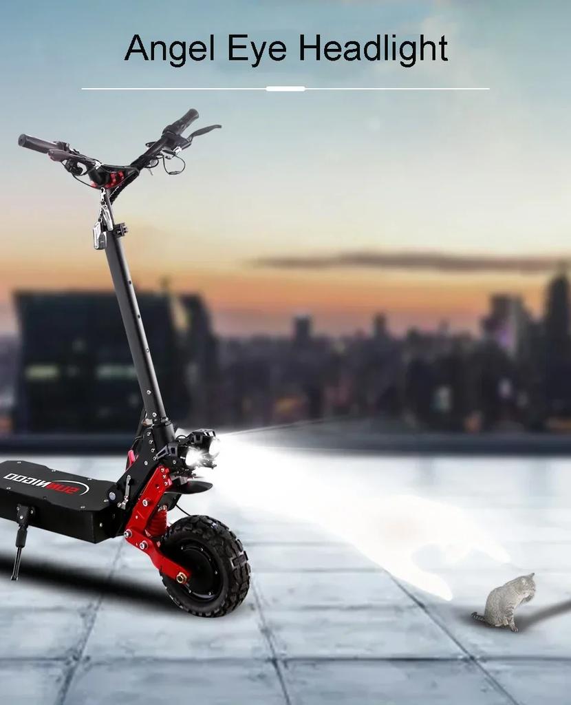 Hulajnoga elektryczna EU 2025 X7 z podwójnym silnikiem 3600W 48V 21AH Maksymalna prędkość 65-70KM/H Maksymalny zasięg 60KM 11-calowe duże koła Hulajnoga elektryczna terenowa