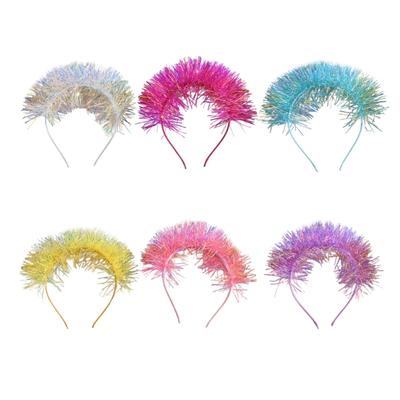 Fun and Colorful Hairband Perfect for Birthday Celebrations Festive Tinsel