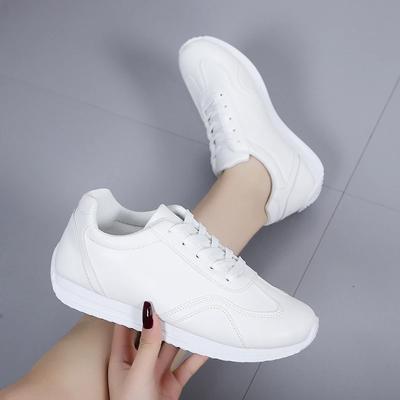 Women Casual Walking Shoes Summer Flat Lace Up Leather High Quality Sneakers Fashion Wild Flat-bottomed Loafers Women Sneakers
