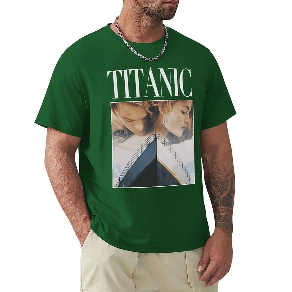 Titanic T Shirts Unisex Black Leonardo DiCaprio Kate Winslet Tee Vintage TShirts Mens Womens Throwback Homage T-Shirt Funny Gift