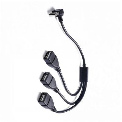 USB-Splitter-Adapter mit Chip-Steuerung für 5V3A Strom, ermöglicht schnelles Laden von drei Geräten