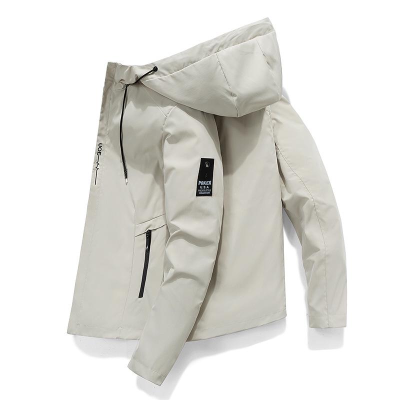 Men's 2024 Spring/Autumn Korean Style Casual Hooded Jacket