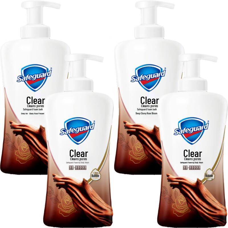

Safeguard Deep Amber & Rose Scent Foaming Shower Gel, 700g x 4 Value Pack